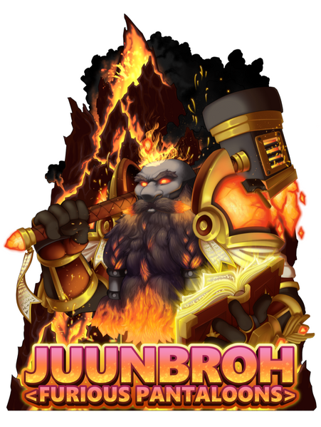 Juunbroh Conbadge (w/ BG & weapon)