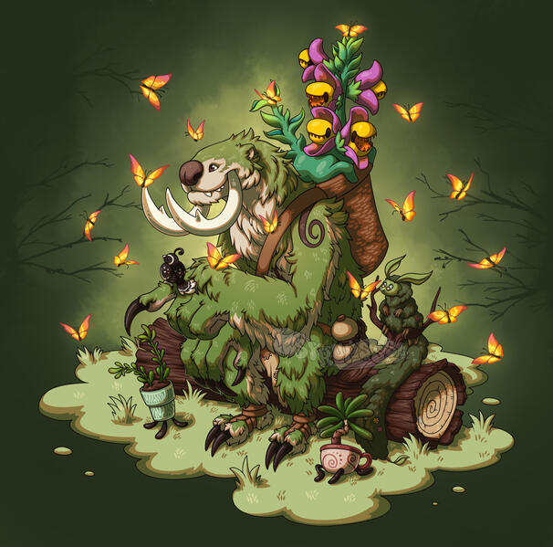Forest Guardians Cel Shaded Illustration