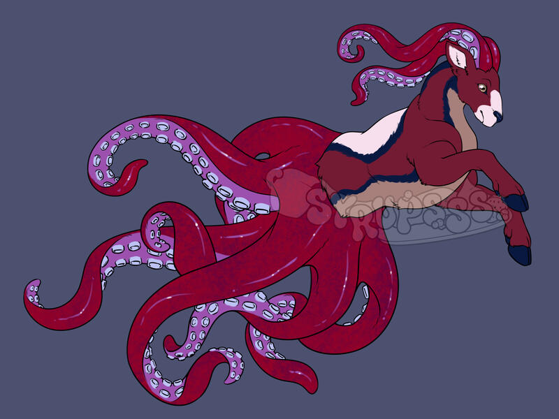 Octoram Flat Colored Sketch