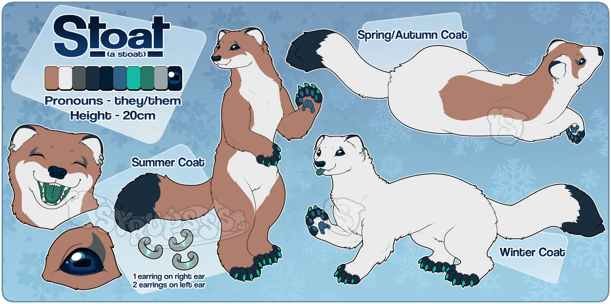 Stoat Full Ref Sheet + Extra Pose