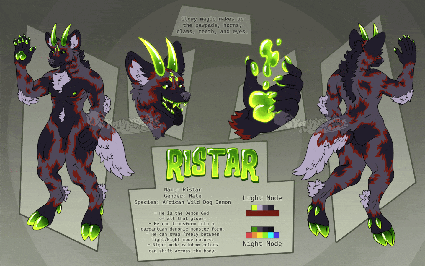 Demon Dog Full Ref Sheet